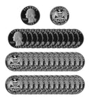 1983 S Washington Quarter Gem Deep Cameo Proof Roll CN-Clad (40 Coins)