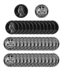 1989 S Washington Quarter Gem Deep Cameo Proof Roll CN-Clad (40 Coins)