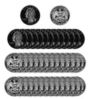 1997 S Washington Quarter Gem Deep Cameo Proof Roll 90% Silver (40 Coins)