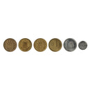 Spain 1 Peseta Circulated Set 6 coins