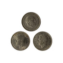 Spain 5 Pesetas Circulated Set including World Cup 3 coins