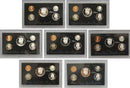 1992-1998 S Proof Set Run 90% Silver 7 Sets 35 Coins
