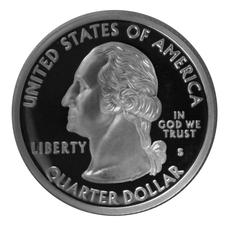 2014 S Parks ATB Quarter Arches Gem Deep Cameo Proof 90% Silver