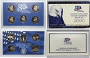 2000 State Quarter Proof Set CN-Clad (OGP) 5 coins