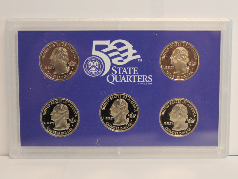2003 State Quarter Proof Set CN-Clad (OGP) 5 coins