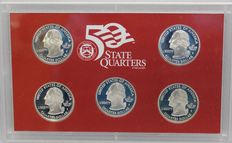 2006 Proof Silver State Quarter Set Gem Cameo No Box/COA