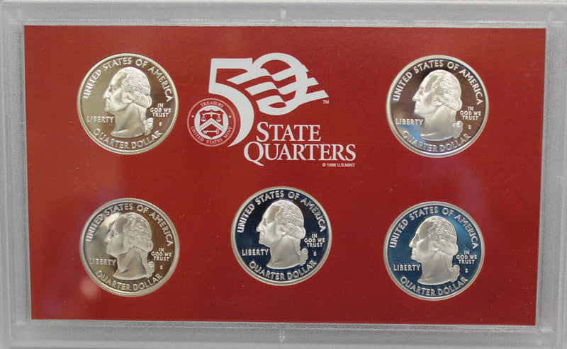 2007 Proof Silver State Quarter Set Gem Cameo No Box/COA