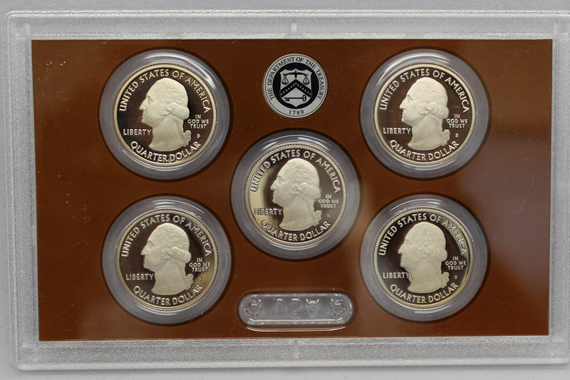 2011 America the Beautiful Quarter Proof Set CN-Clad (OGP) 5 coins