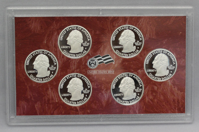 2009 DC & Territory Quarter Proof Set 90% Silver (OGP) 6 coins